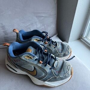 Nike Air Monarch IV PRM Denim Men's Size‎ 7 (AV6676-400), Jean Monarchs/Jonarch